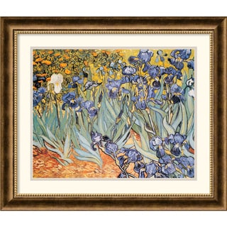 Vincent Van Gogh 'Les Irises (Irises)' Framed Art Print