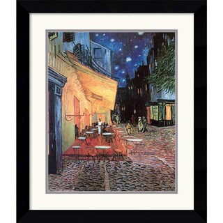 Vincent Van Gogh 'Cafe Terrace At Night' Framed Art Print