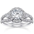 18k White Gold 2ct TDW Certified Diamond Engagement Ring (I, SI3)