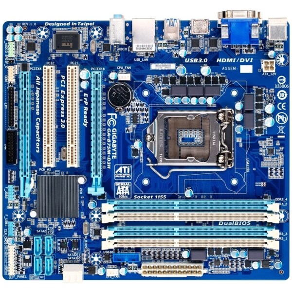 Gigabyte Ultra Durable 4 Classic GA-B75M-D3H Desktop Motherboard - In