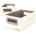 Flow Wall Decor Small Collapsible Cream Storage Bins (Set of 2)