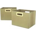 Flow Wall Decor Jumbo Collapsible Olive Storage Bins (Set of 2)