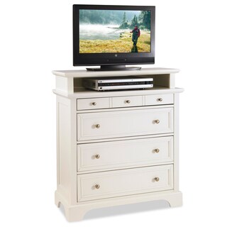 Home Styles Naples White TV Media Chest