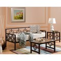 Medallion Bronze Sofa Depth Daybed and Memory Foam Mattress