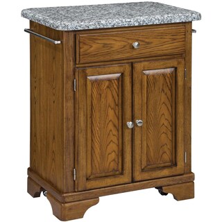 Home Styles Premium Oak with Grey Granite Top Cuisine Cart