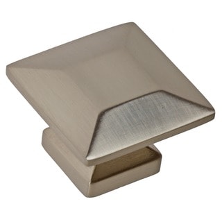 GlideRite 1.375-inch Satin Nickel Square Cabinet Knobs (Case of 25)