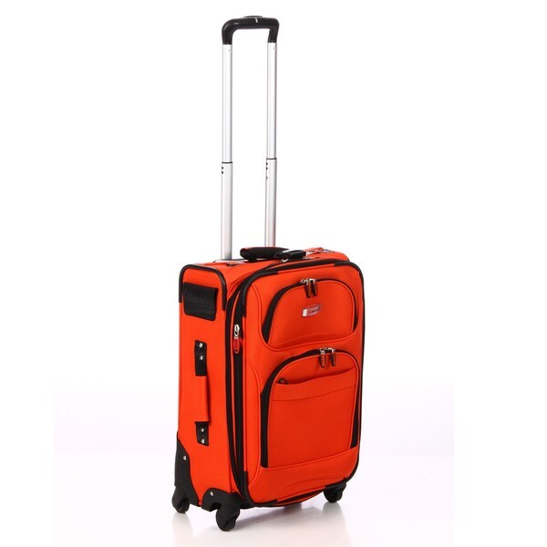 Delsey Fusion Low Orange 22inch Carryon Spinner Upright 14189717