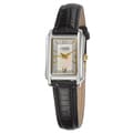 Caravelle Women's Strap Silver Dial Leather Watch