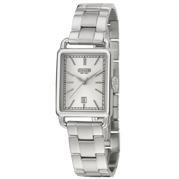 Coach Hamptons Men's Silver Dial Stainless Steel Watch