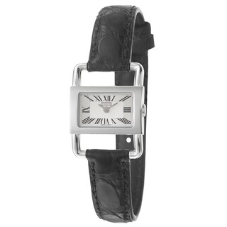 Coach Bridle Women's Silver Dial Leather Watch