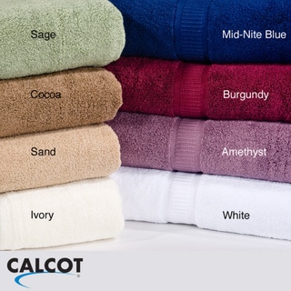 Calcot 600 GSM Supima Cotton Zero Twist Bath Towels (Set of 4) 