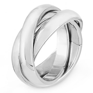 Stainless Steel Intertwined Triple Band Ring