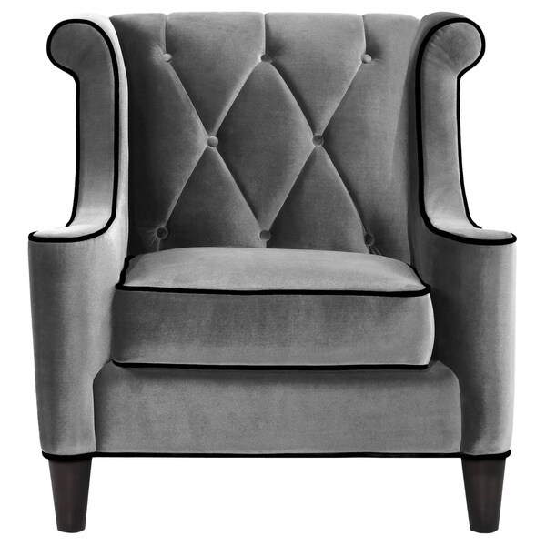 Modern Grey Velvet Chair 14191870 Shopping Great