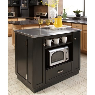Versatile Stainless Steel Top Island