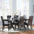 TRIBECCA HOME Dartford Espresso 7-piece Contoured Dining Set