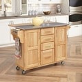 Home Styles Natural Breakfast Bar Kitchen Cart