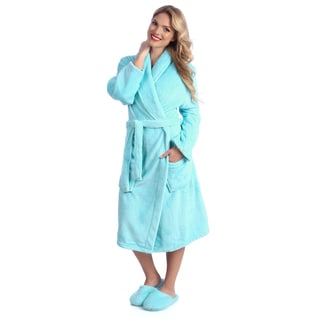 (>_<)  Ultrasoft Plush Bath Robe and Slipper Set