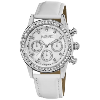 August Steiner Women's Multifunction Dazzling Strap Watch