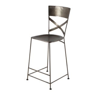 X-Back Nickel Counter Stool