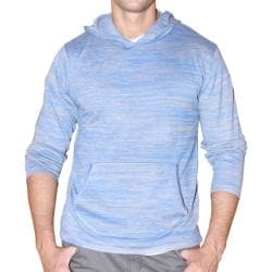 191 Unlimited Men's Blue Heathered Hoodie - Overstock Shopping