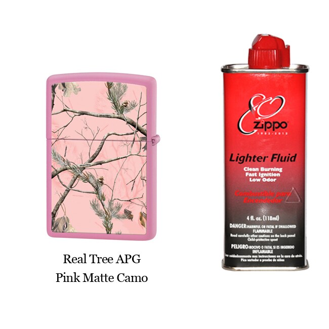 Zippo Classic Camo Lighter with Premium Lighter Fluid