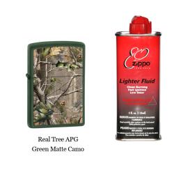 Zippo Classic Camo Lighter with Premium Lighter Fluid