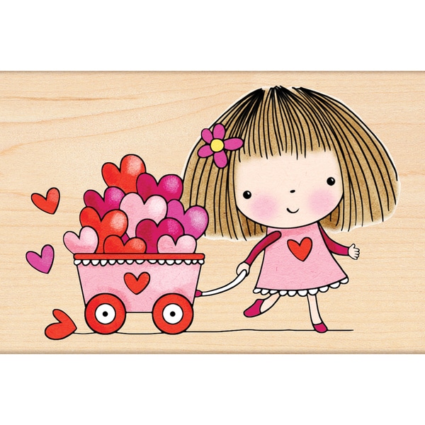 Penny Black Brimming With Love Rubber Stamp
