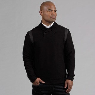 Calvin Klein Men's Black Jacquard Ribbed Jacket