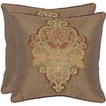 Regal 18-inch Tan Decorative Pillows (Set of 2)