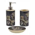 Maldives Charcoal 3-piece Bathroom Accessory Set