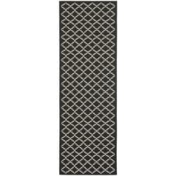 Compare Price Safavieh Poolside Black/Beige Indoor/Outdoor Area Rug (2'4" x 6'7")