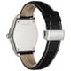 Milleret Men's 'XXL' Stainless-Steel Black White-Stitching Leather Quartz Watch