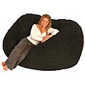 FufSack Black Microfiber 6-foot Bean Bag Chair