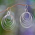 Sterling Silver 'Seven Orbits' Earrings (Indonesia)