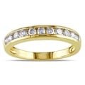 Miadora 14k Gold 1/2ct TDW IGL Certified Diamond Semi-eternity Ring (G-H, SI1-SI2)