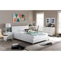 Barbara Soft White Tufted Upholstered Queen Size Bed