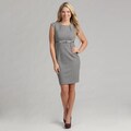 Calvin Klein Women's Striped Ponte Dress