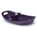 Rachael Ray Serveware Chip N' Dip Purple 14-inch Serving Platter and Dipper Bowl