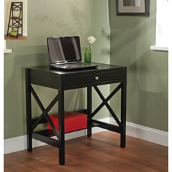 Simple Living Black X-design Writing Desk