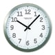 9-inch Brushed Metal Frame White Dial Wall Clock