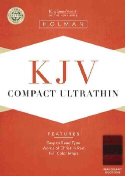 The Holy Bible: King James Version, Mahogany Leathertouch, Ultrathin Bible (Paperback)