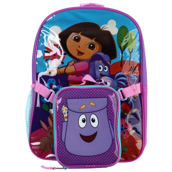 Nickelodeon Dora The Explorer 16 Inch Backpack With Lunch Bag 14220380 3122