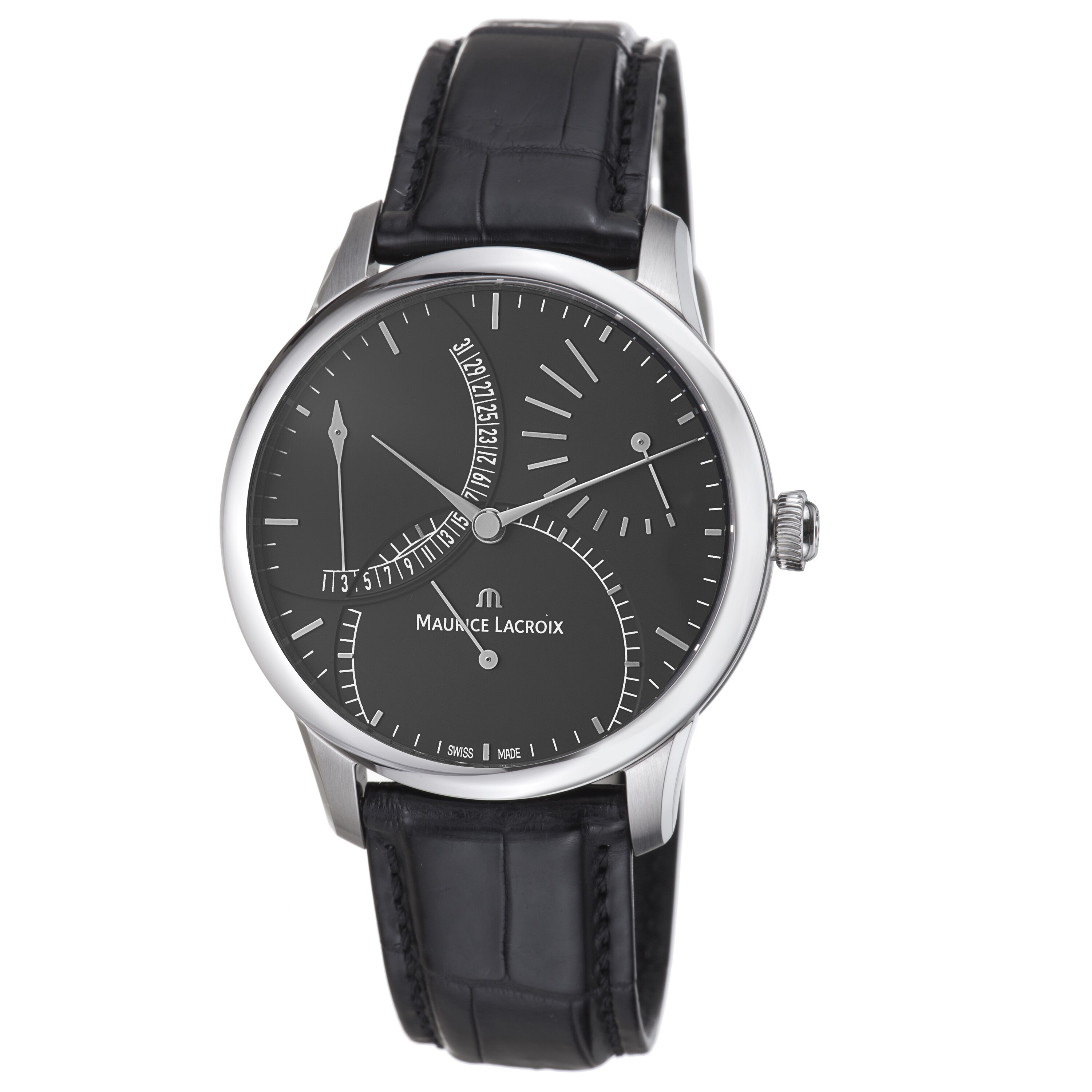 Maurice Lacroix Men's MP6508-SS001-330 'MasterPiece Calendar Retrograde' Watch