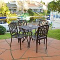 Christopher Knight Home Dunbar 5-piece Cast Aluminum Outdoor Dining Set