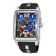 Stuhrling Original Men's 'Mad Man Complex' Black Rubber Strap Watch