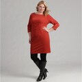 Jessica Howard Women's Plus Size Side Tucked Dress FINAL SALE