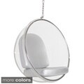 Eero Aarnio Style Bubble Chair With Silver Cushion