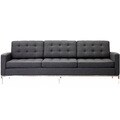 Florence Style Dark Grey Wool Sofa
