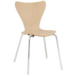 Arne Jacobsen Style Series 7 Natural Wood Side Chair