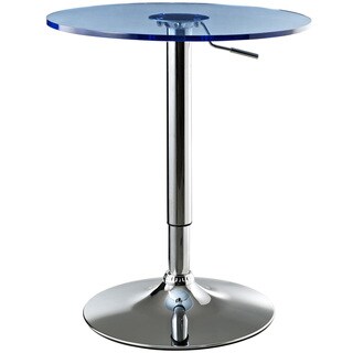 Portal Adjustable Acrylic Blue Top Bar Table
